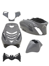 Kappenset RS1 Met Luchthappers RS1 Piaggio Zip Nardo Grey