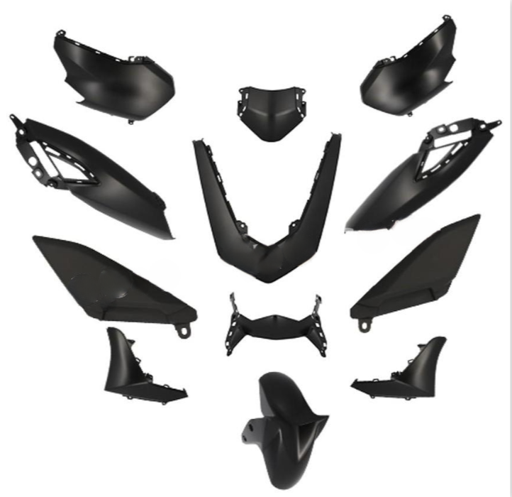 Kappenset Mat Zwart Yamaha N MAX 2021'> 12-DELIG