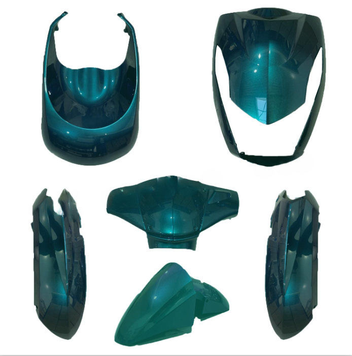 Kappenset Compleet Cameleon Blauw Peugeot Kisbee