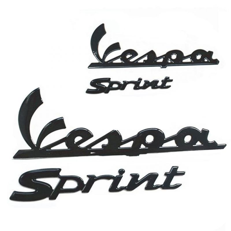 Vespa Sprint stickerset glans zwart