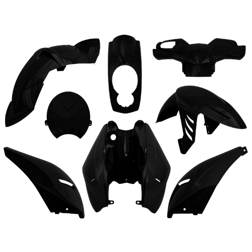 Kappenset Mat Zwart Peugeot Ludix - 8 DELIG