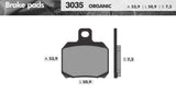 REMBLOKSET BRENTA BR3035 SEGWAY E110, BEV500, RIEJU, APRILIA RS, X9, XMAX, 50,9X53,9X7,3 (E-MARK)