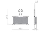 REMBLOKSET BRENTA BR422 KNAAP/RDT/DON SOURIS-CAPO FATBIKE GESINTERD (E-MARK)