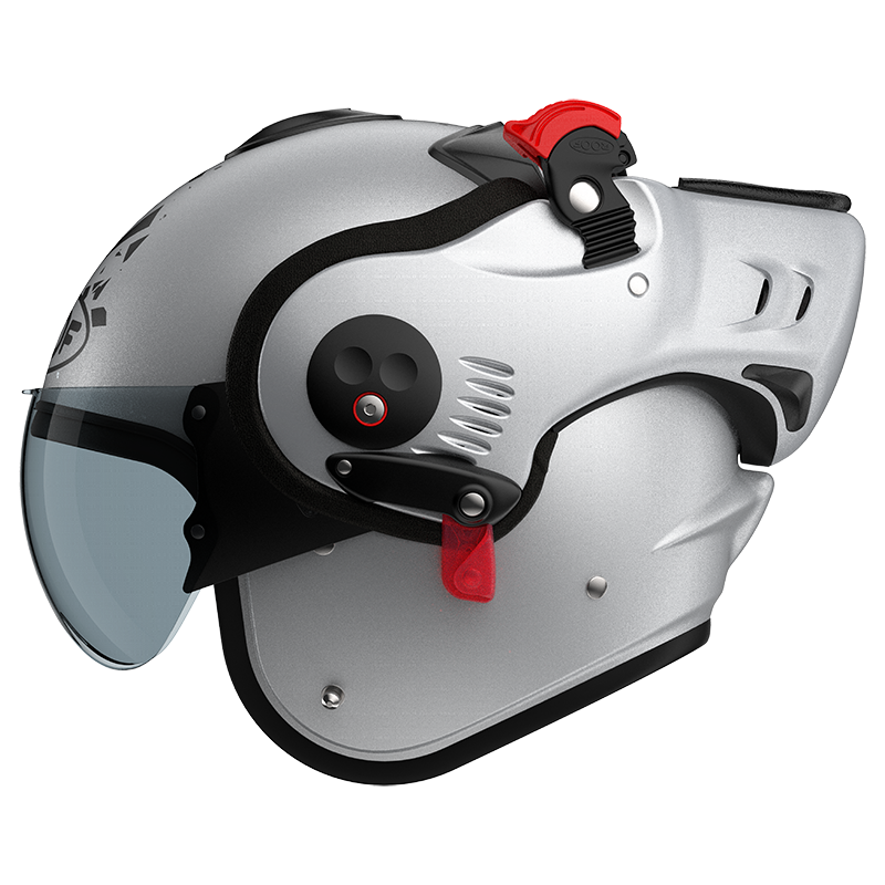 Roof Boxer V8 Alpha Blackstar Silver Helm