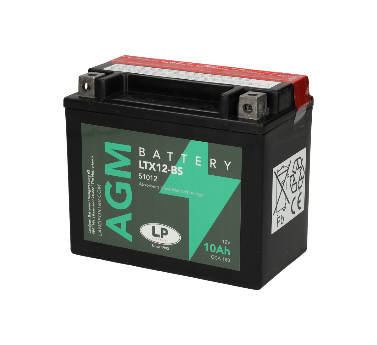 Accu YTX12-BS / LTX12-BS 12V 10Ah AGM
