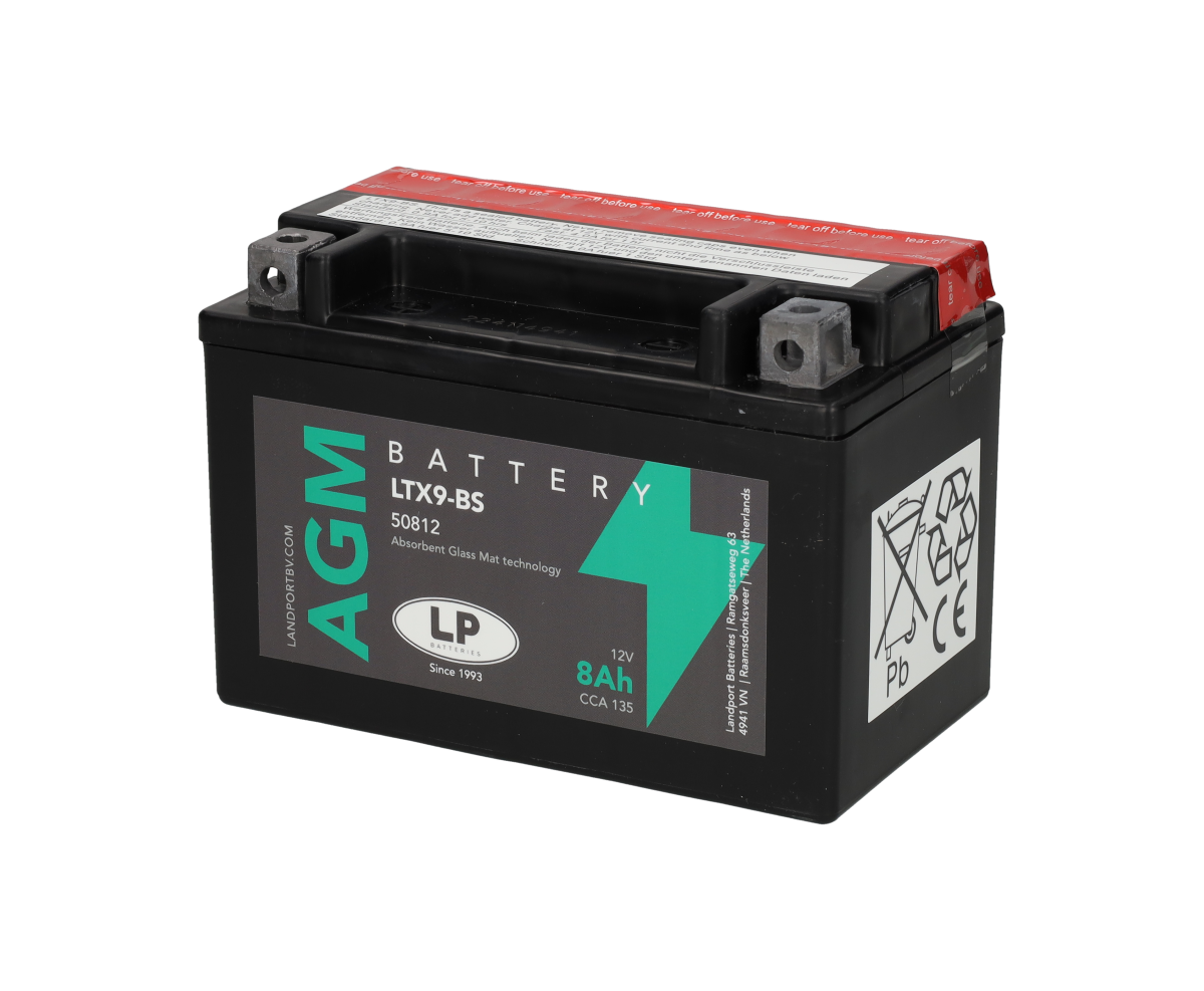Landport YTX9-BS / LTX9-BS Accu 12V 8Ah
