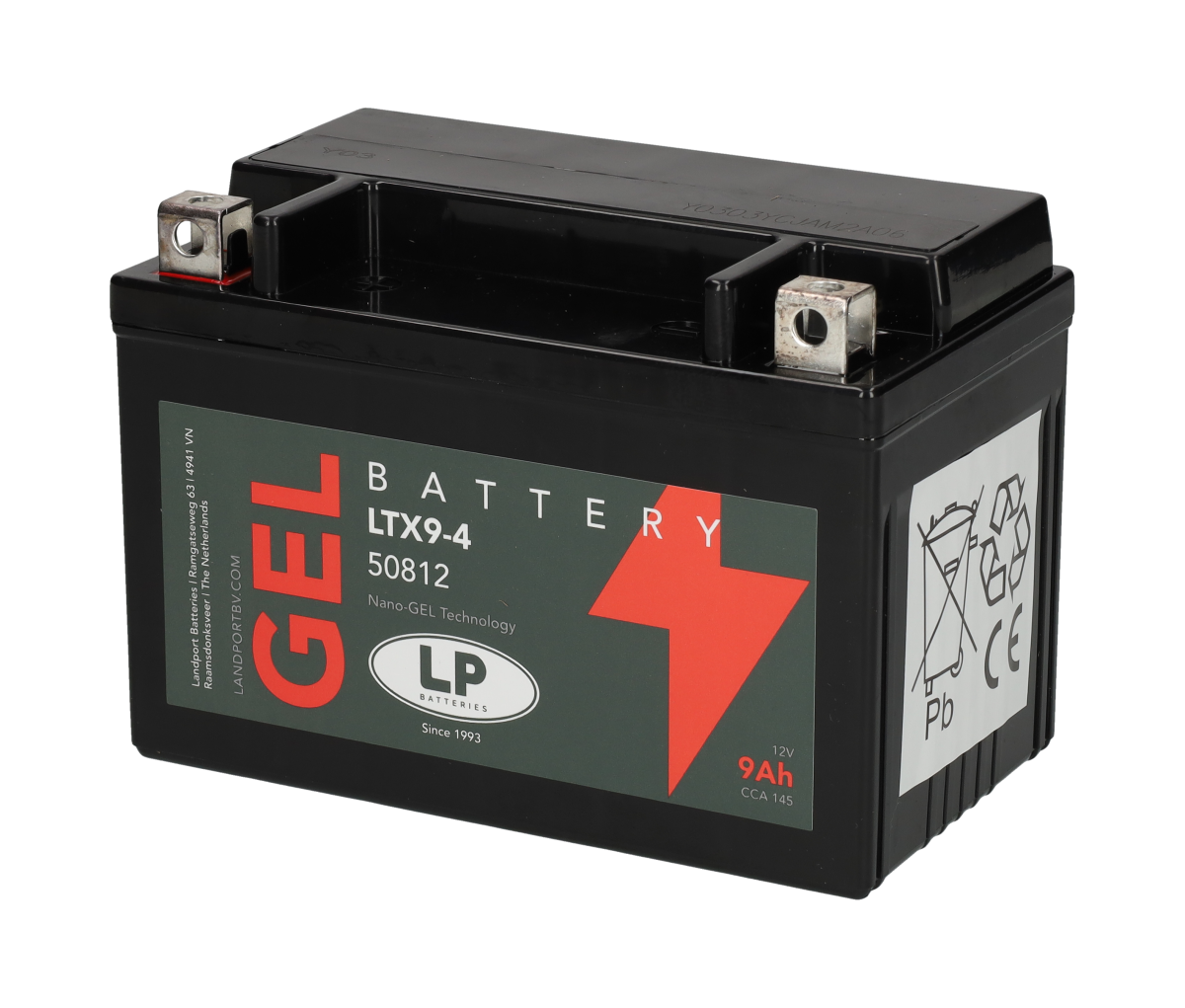 Landport Gel Accu MG9-BS-C / GTX9-4 12V 8Ah