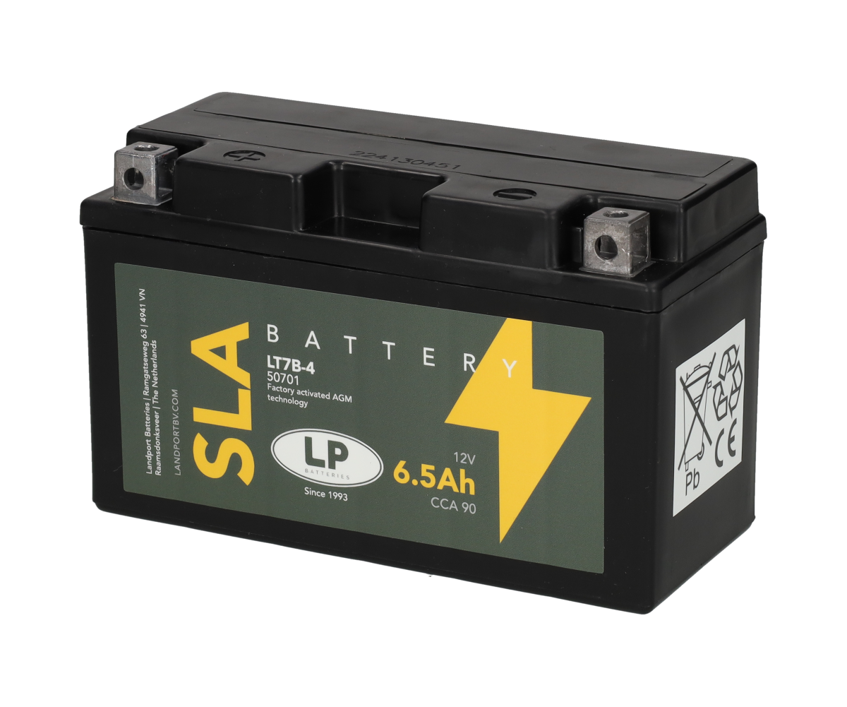 Landport SLA Accu YT7B-4 / LT7B-4 12V 6,5Ah