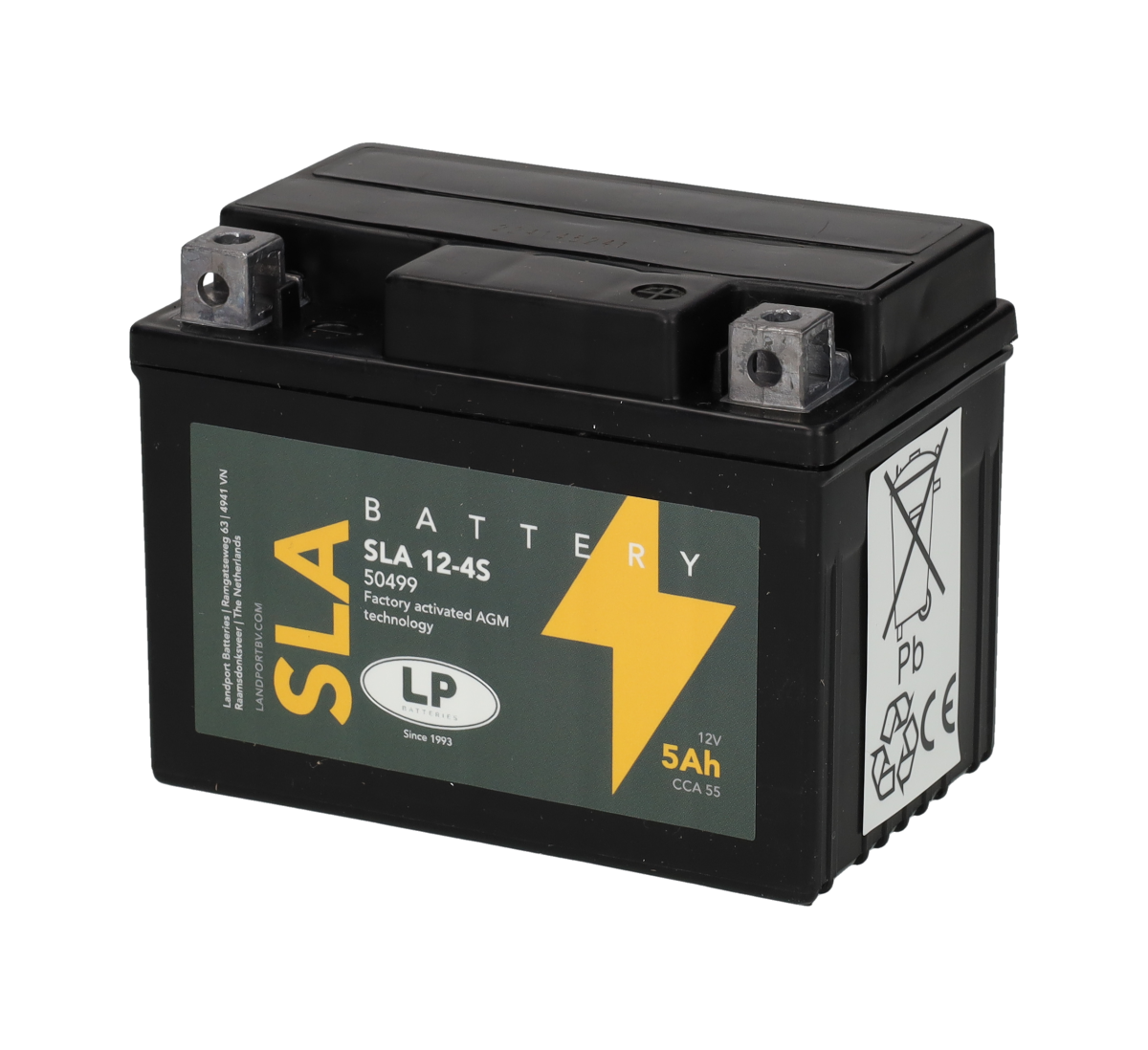SLA 12-4S Accu 12V 5Ah AGM
